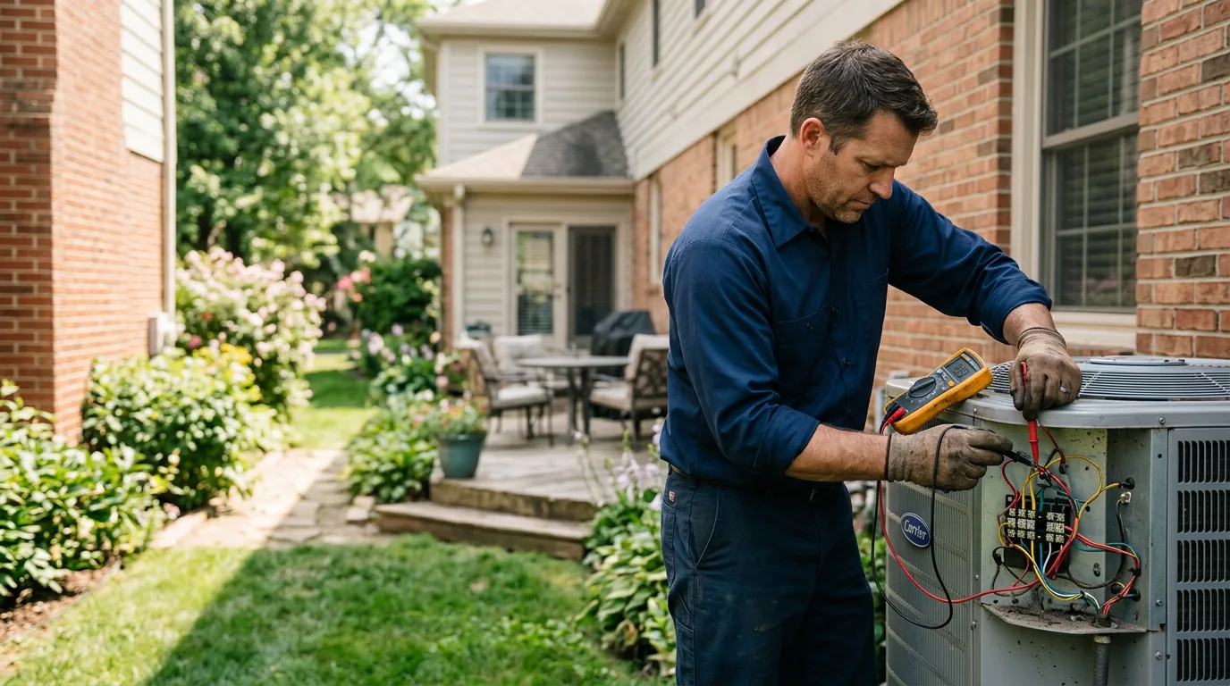 HVAC technician working near Creedmoor, NC